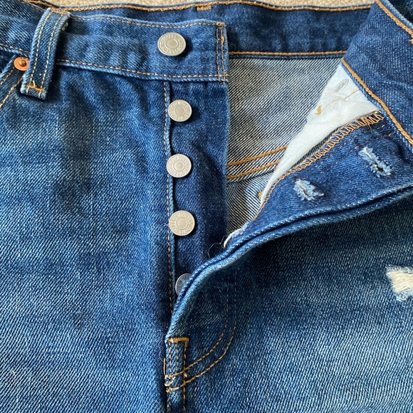 Levi’s 501 denim shorts size 27 - Picture 1 of 5